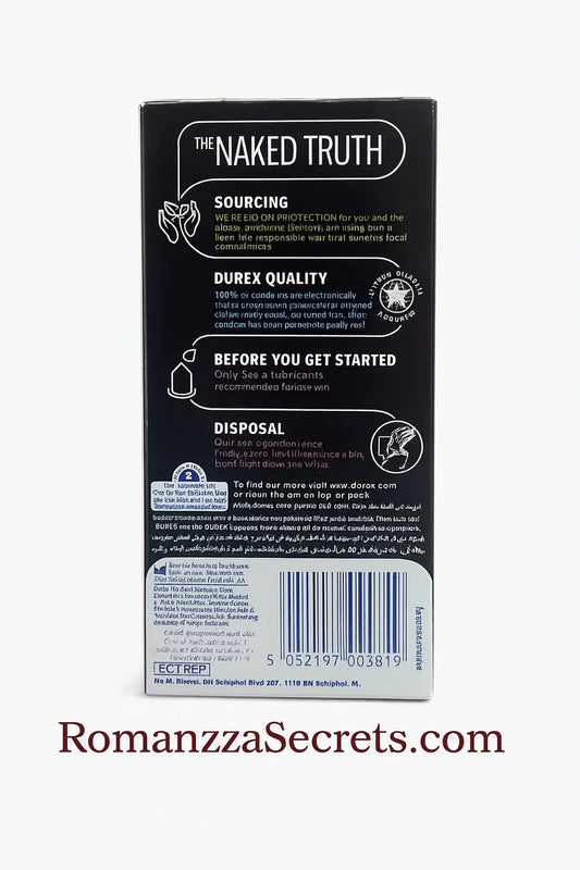 Durex Mutual Pleasure Condoms – Designed for Him & Her (10 Pack) Romanzza Secrets