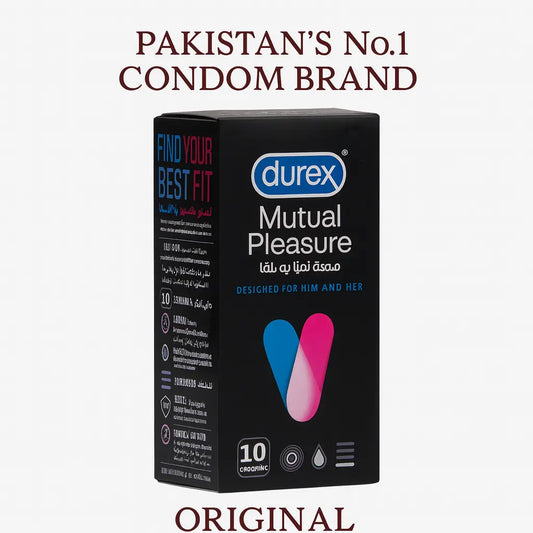 Durex Mutual Pleasure Condoms – Designed for Him & Her (10 Pack) Romanzza Secrets
