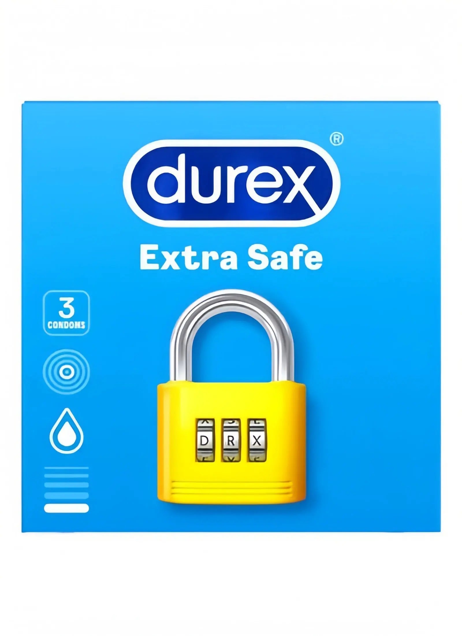 Durex Extra Safe Condoms —(3Pcs)Original Imported | Extra Protection Romanzza Secrets