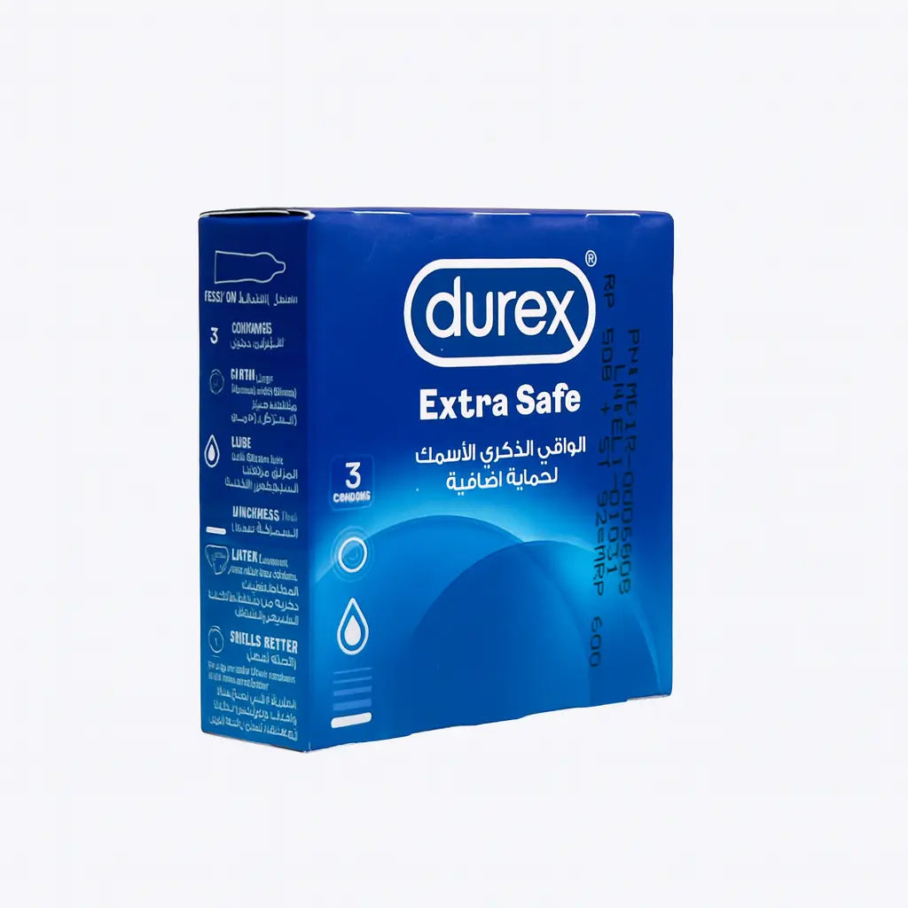 Durex Extra Safe Condoms – Maximum Protection & Comfort (3 Pack) Romanzza Secrets
