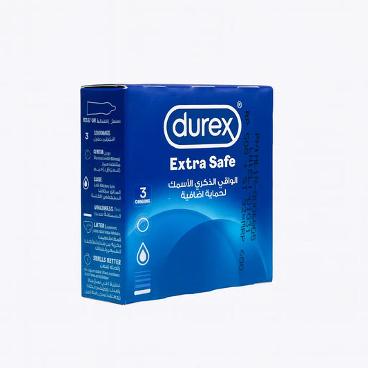 Durex Extra Safe Condoms – Maximum Protection & Comfort (3 Pack) Romanzza Secrets