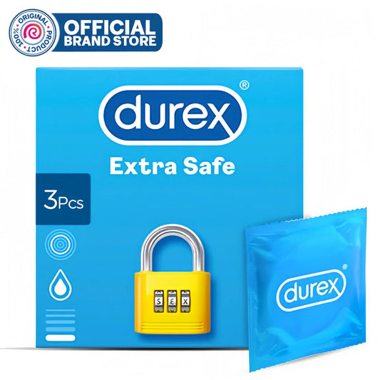 Durex Extra Safe Condoms —(3Pcs)Original Imported | Extra Protection Romanzza Secrets
